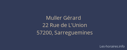 Muller Gérard