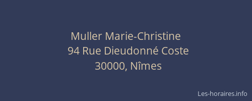 Muller Marie-Christine