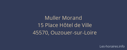 Muller Morand
