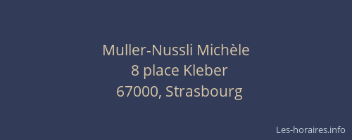 Muller-Nussli Michèle
