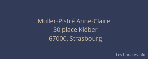 Muller-Pistré Anne-Claire