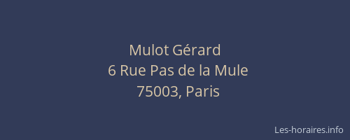 Mulot Gérard