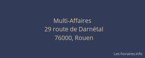 Multi-Affaires