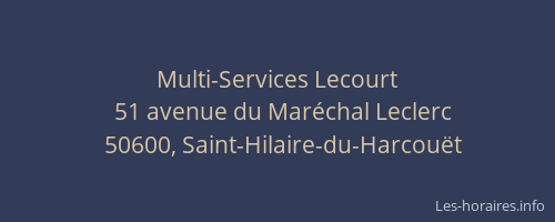 Multi-Services Lecourt
