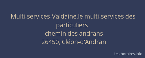 Multi-services-Valdaine,le multi-services des particuliers