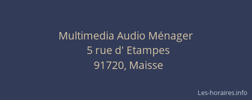 Multimedia Audio Ménager