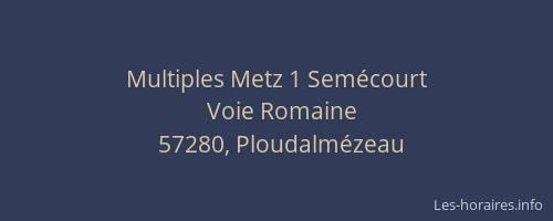 Multiples Metz 1 Semécourt