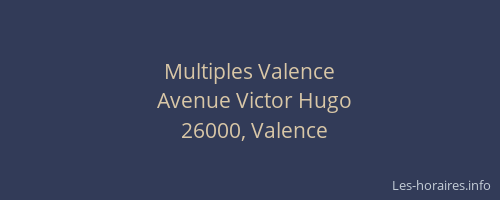 Multiples Valence