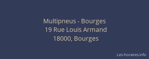 Multipneus - Bourges