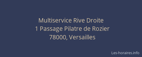 Multiservice Rive Droite