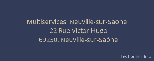 Multiservices  Neuville-sur-Saone