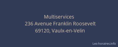Multiservices