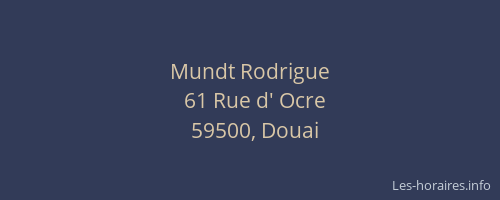 Mundt Rodrigue