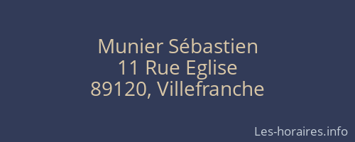 Munier S&eacute;bastien