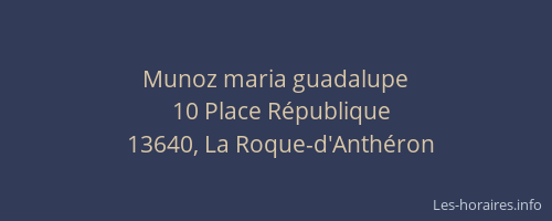Munoz maria guadalupe