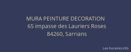 MURA PEINTURE DECORATION