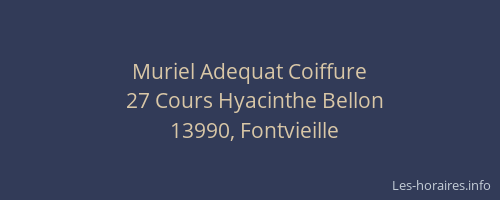 Muriel Adequat Coiffure
