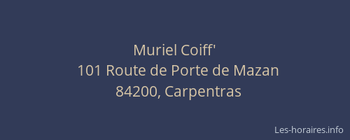Muriel Coiff'