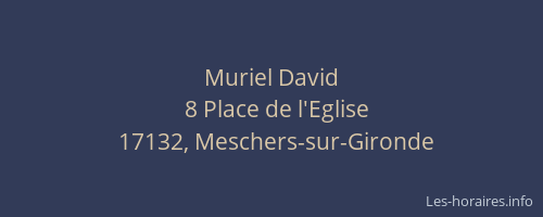 Muriel David