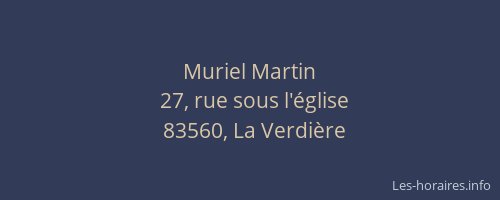 Muriel Martin