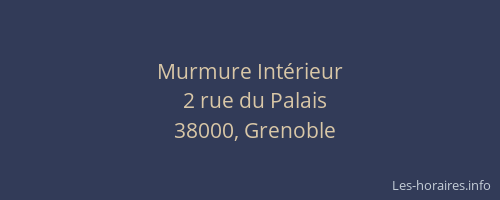 Murmure Intérieur