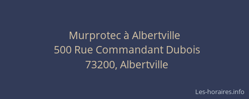 Murprotec à Albertville