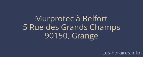 Murprotec à Belfort