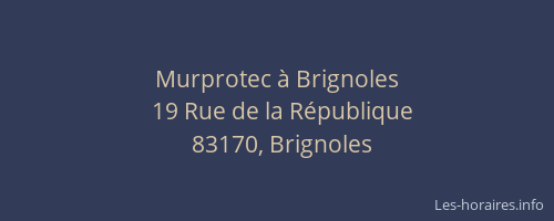 Murprotec à Brignoles