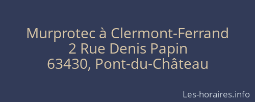 Murprotec à Clermont-Ferrand