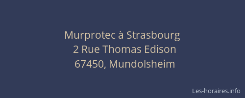Murprotec à Strasbourg