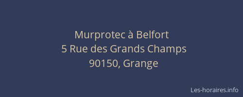 Murprotec &agrave; Belfort