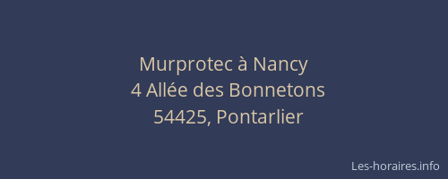 Murprotec &agrave; Nancy