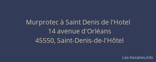 Murprotec à Saint Denis de l'Hotel