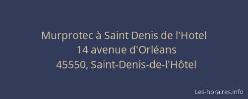 Murprotec &agrave; Saint Denis de l'Hotel