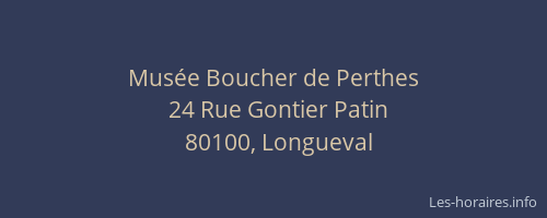 Mus&eacute;e Boucher de Perthes
