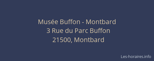 Musée Buffon - Montbard