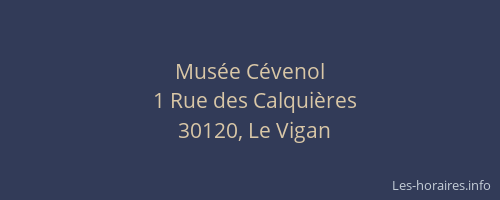 Mus&eacute;e C&eacute;venol