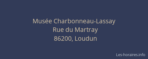 Musée Charbonneau-Lassay