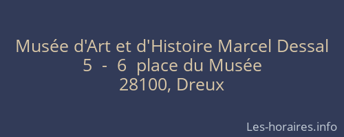 Mus&eacute;e d'Art et d'Histoire Marcel Dessal