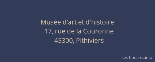 Mus&eacute;e d'art et d'histoire