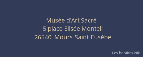 Musée d'Art Sacré