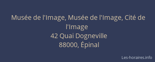 Musée de l'Image, Musée de l'Image, Cité de l'Image