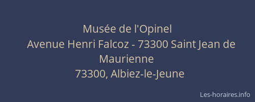 Mus&eacute;e de l'Opinel