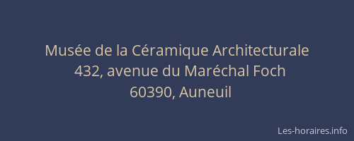 Musée de la Céramique Architecturale