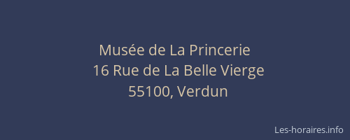 Mus&eacute;e de La Princerie