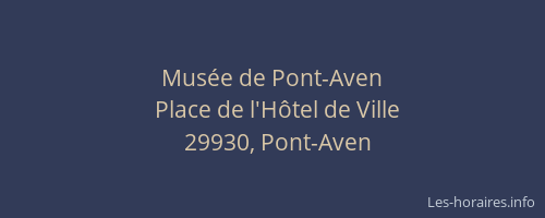 Mus&eacute;e de Pont-Aven