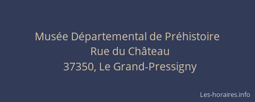 Mus&eacute;e D&eacute;partemental de Pr&eacute;histoire