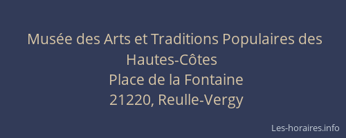 Mus&eacute;e des Arts et Traditions Populaires des Hautes-C&ocirc;tes