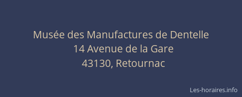 Mus&eacute;e des Manufactures de Dentelle