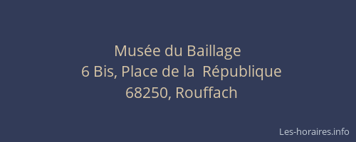 Musée du Baillage